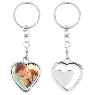 Imagen de RISVOWO 2 x Llavero Con Foto, Llaveros, mujer, Llaveros hombre, Pareja, Coche, Llavero, para Parejas DIY, novio y noviaa Mamá Papá