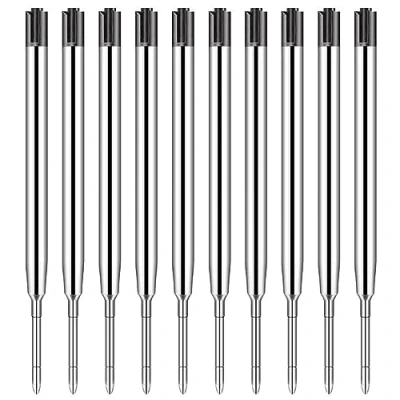 Imagen de 10 Minas de Repuesto Compatibles con 1,0 mm Grosor Trazo M,Recambios Tinta para Bolígrafos,Recambio Bolígrafo,Recambios Bolígrafo Bolígrafos Punta Bola Negra