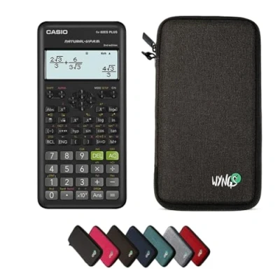 Imagen de CALCUSO Paquete Básico Gris Oscuro con Calculadora Casio FX 82ES Plus 2nd Edition (Inglés)
