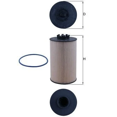 Imagen de MAHLE ORIGINAL KX 658D Filtro Combustible Cartucho filtrante MAN: TGX, TGS