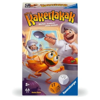 Imagen de Ravensburger Kakerlakak 22446 Kakerlakak, Regalo para 2 4 Personas, Infantil a Partir de 5 años, Formato Compacto, Viaje, Juego Mesa (22446)
