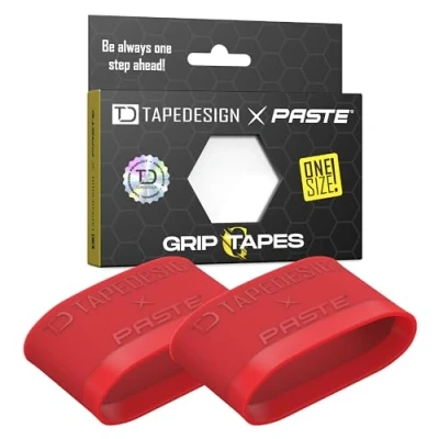 Imagen de TAPEDESIGN Espinilleras Grip Tapes de Silicona, fútbol Hombres Mujeres Rojo Soporte para Calcetines