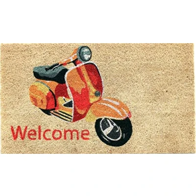 Imagen de Coco &amp; Coir Felpudos para Interiores y Exteriores, Antideslizante, Colorido, Estilo de Vida, 45 cm x 75