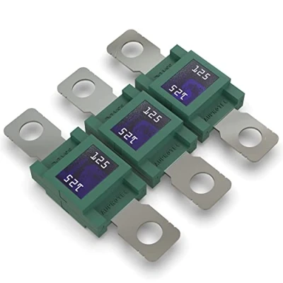 Imagen de AUPROTEC Fusible MEGA Fusibles de alta corriente atornillables 80A 500A selección: 125A Ampere verde, 3 piezas