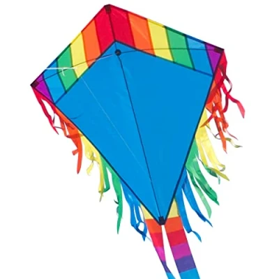 Imagen de CIM Cometa Maya Eddy Blue por niños con Edad a Partir de 3 años 65x72cm Cordón y Cola la incluidos