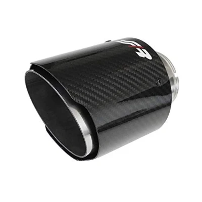 Imagen de Simoni Racing TRX/96C Cola de Escape 102mm carbón redondo, recto Acero fino 155mm