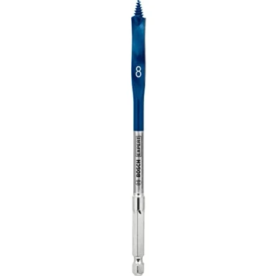 Imagen de Bosch Professional 1x Broca fresadora plana Expert SelfCut Speed (para Madera blanda, Aglomerado, Ø 8,00 mm, Longitud 152 accesorios Taladro de impacto rotativo)
