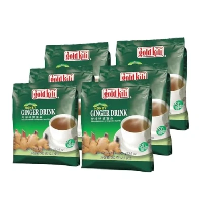 Imagen de Gold Kili All Natural Instant Caffeine free Ginger Drink, 20 Count Bags (Pack of 3)