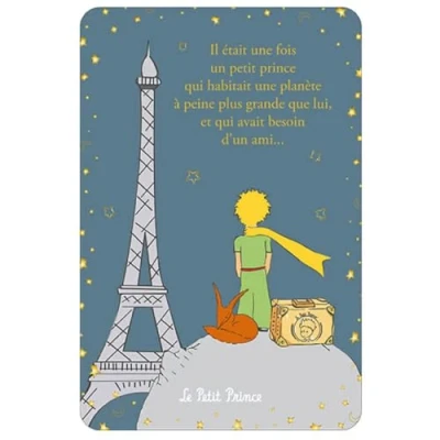 Imagen de KIUB Postal Principito y Renard Mirando la Torre Eiffel (10x15cm)