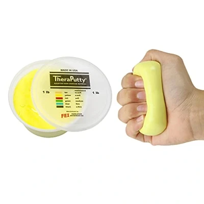 Imagen de CanDo TheraPutty Pasta modelar 450 g Amarilla (más ligera)