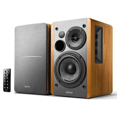 Imagen de Edifier R1280DB Altavoces de Estante con Bluetooth Entrada óptica Monitores Estudio Inalámbricos Altavoz Campo Cercano 4 pulgadas 42w RMS Grano madera