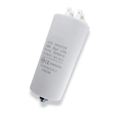 Imagen de DL pro Condensador universal 40,00µF 450 V con banderas y tornillo de fijación CBB60