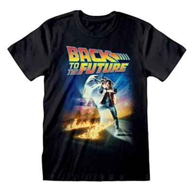 Imagen de Retro Styler Back To The Future T Shirt Poster S Camiseta, 100%, Negro, Hombre