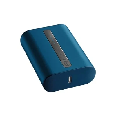 Imagen de Powerbank CellularLine Thunder, Universal, 10000 mAh, 2 entradas USB C, Azul
