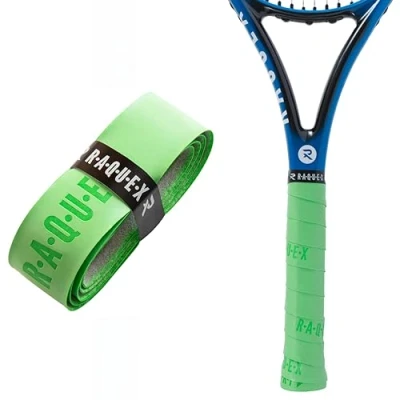 Imagen de Raquex Enhance Grip para Raqueta: Pádel, Tenis, Bádminton y Squash. Pegajoso, Duradero, Absorbente. 14 Colores. Autoadhesiva Raqueta