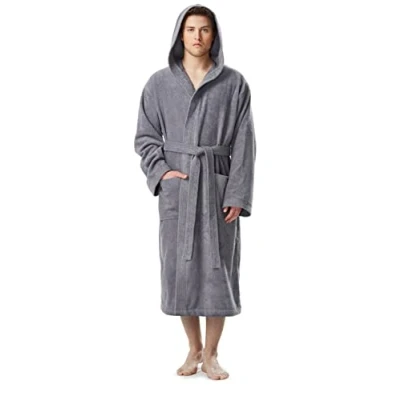 Imagen de Arus Pacific Albornoz con capucha para hombre, tamaño hombre: L, unisex: L XL, Gris