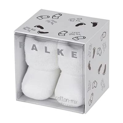 Imagen de FALKE Erstling B SO algodón unicolor 1 par, Calcetines Unisex bebé, Blanco (White 2000), 50 56