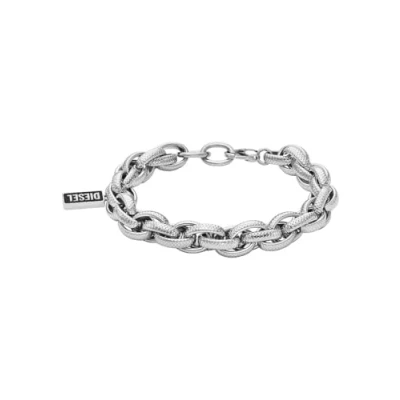 Imagen de Diesel Double Dogtags Hombres Brazalete Plata DX1514040