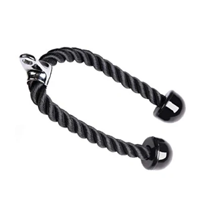 Imagen de Cuerda Tríceps Nylon para Entrenamiento Trabajos Pesados, Triceps Polea Desplegable Manijas Antideslizantes Fitness, Dorsal, Biceps, Triceps, Gimnasio o Hogar