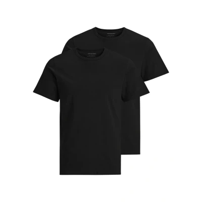 Imagen de Jack &amp; Jones Jacbasic Crew Neck tee SS 2 Pack, Camiseta Hombre, Negro (Black Black), X Large