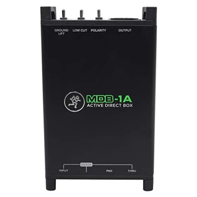 Imagen de MACKIE MDB 1A caja de inyección directa (DI) activa con corte graves, polaridad, Ground Lift, atenuador 20 dB y Merge