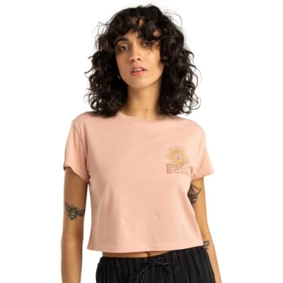 Imagen de Billabong Vibes Around Camiseta, Rose Bud, Medium para Mujer