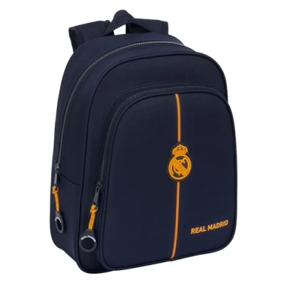 Imagen de Safta REAL MADRID 2ª EQUIPACIÓN 24/25 Mochila Escolar Infantil, Ideal para Niños de Diferentes Edades, Cómoda y Versátil, Calidad Resistencia, 27x10x33 cm, Color Azul Marino