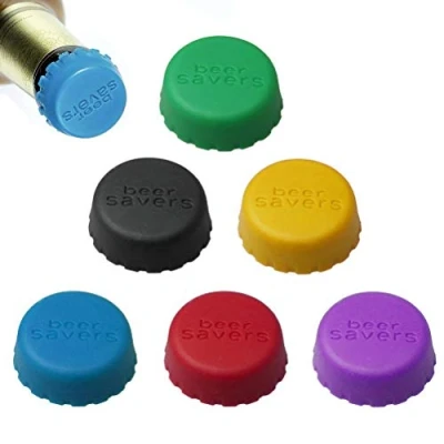 Imagen de nuoshen 12 unidades de tapones silicona para cerveza, coloridos, botellas cristal Oktoberfest