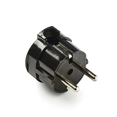 Imagen de FAMATEL Clavija Salida lateral TT 16A 250V 4,8 mm Negro