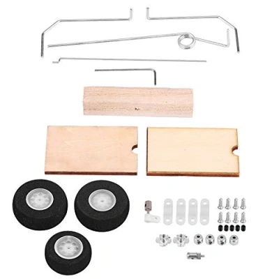 Imagen de Dilwe Avión de Aterrizaje Avión, KT DIY Modelo ala Fija Aviones la Rueda Engranaje Conjunto Universal RC Accesorios