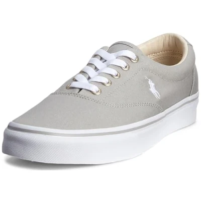 Imagen de Polo Ralph Lauren Zapatillas Keaton Pony para Hombre, Soft Grey White PP, 46 EU