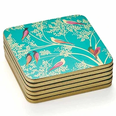 Imagen de Pimpernel Sara Miller Chelsea Posavasos (6 unidades), color verde