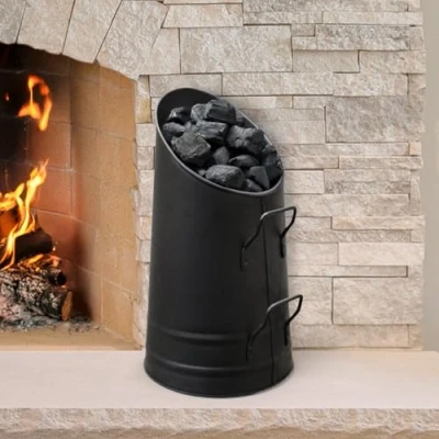 Imagen de Homezone® cubo de cenizas carbón para Kindling esquejes Hods Coal Shovels chimenea Compañero Soportes troncos Accesorios Logo