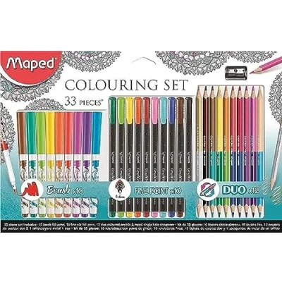 Imagen de Set de dibujo maped mandalas 33 piezas colores surtidos