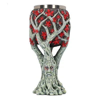 Imagen de Nemesis Now Weirwood Tree Game of Thrones Copa (23,5 cm, Resina con Inserto de Acero Inoxidable), Color Gris