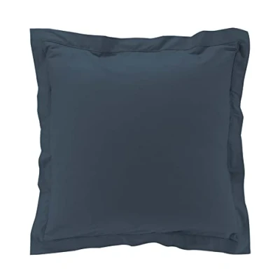 Imagen de Douceur d&#039;Intérieur Funda de Almohada (63 x 63 cm) Percaline Azul, Percal Algodón