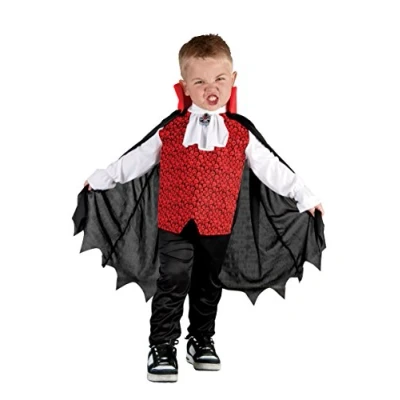 Imagen de Boland BOL78090 vampiro Disfraz, color rojo/negro, 3 4 años (Ciao Srl BOL78090)