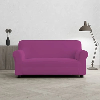 Imagen de Italian Bed Linen Funda Cubre Sofá “Più Bello, Fucsia, 2 PLAZAS