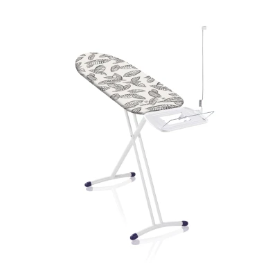Imagen de Leifheit tabla de planchar Air Board Express L Solid MAXX para estación vapor, planchado extragrande con funda algodón, mesa ultraligera