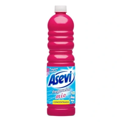 Imagen de Asevi Fregasuelos Perfumado Duradero Mio Friegasuelos Concentrado con Aroma Floral Limpiasuelos pH Neutro para Todo Tipo de Suelos, Incluso Superficies Delicadas Envase 1 Litro
