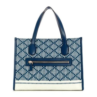 Imagen de Guess Silvana Compartment TOTE Bolso de mano, Mujer, Talla: One Size, Navy/multi