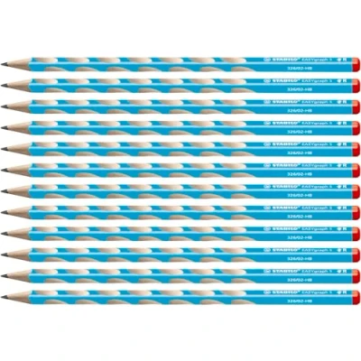 Imagen de STABILO Lápiz ergonómico EASYgraph S para diestros Caja con 12 unidades Color azul