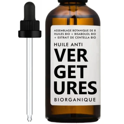 Imagen de Aceite de cuidado anti ESTRÍA + CICATRIZ 100% natural Con aceites Rosa mosqueta orgánica Aguacate orgánico Macadamia Piel seca/Tono irregular/Estrías 100 ml