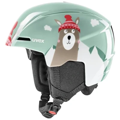 Imagen de Uvex viti Ski Helmet, Unisex Youth, Jade Lama, 51 55 cm