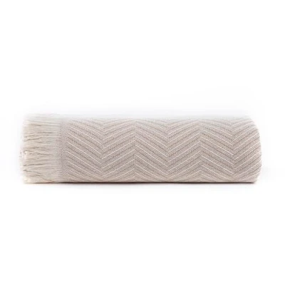 Imagen de Todocama Colcha Multiusos Sofa, Manta Foulard, Plaid para Cama, Cubresofa Cubrecama, Jarapas, Fabricado en España, Espiga. (180x260cm, Beige Arena).