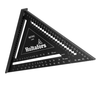 Imagen de Escuadra de comprobación 5 en 1 300 mm I Hultafors carpintero 300mm mecanizado CNC a partir aluminio Para marcado, medición y dibujo Incl. tabla conversión 257040