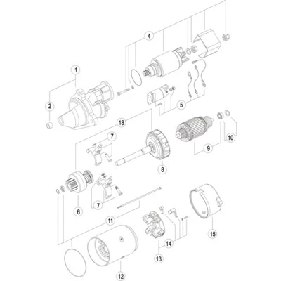 Imagen de MAHLE ORIGINAL MS 36 Motor de arranque 24 4,0 9 estanco