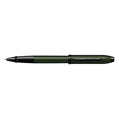 Imagen de Cross AT0045 63 Bolígrafo Roller Ball Townsend Micro Ranurado y PVD, Verde Medianoche/Negro