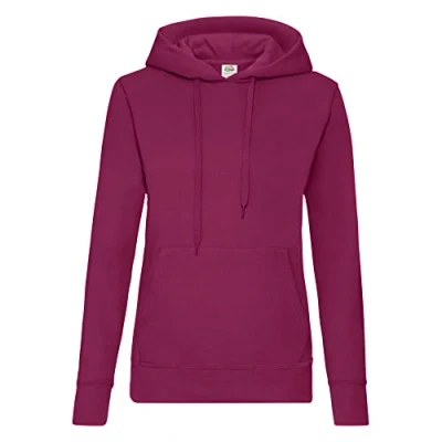 Imagen de Fruit of the Loom Ss068m Sudadera para mujer, Rojo (Burgundy), L