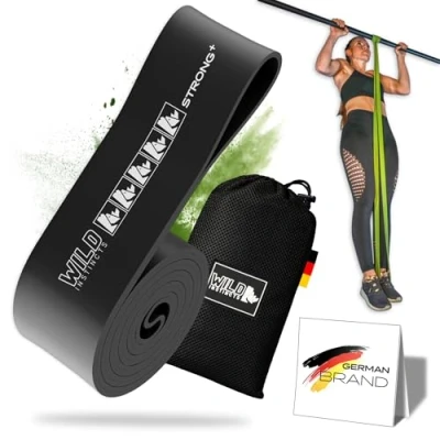 Imagen de Wild Instincts® Bandas de Resistencia/Bandas Elásticas para Dominadas / 5 Entrenamiento Individualmente y en un Set/Banda Elástica Fitness/Bandas Musculación